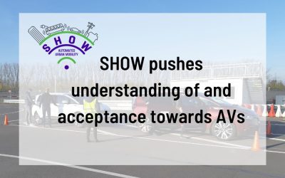 PRESS RELEASE: SHOW pushes understanding of and acceptance towards AVs